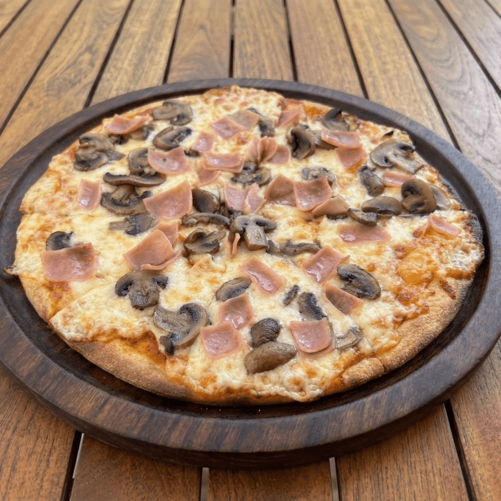 Jamón y Hongos